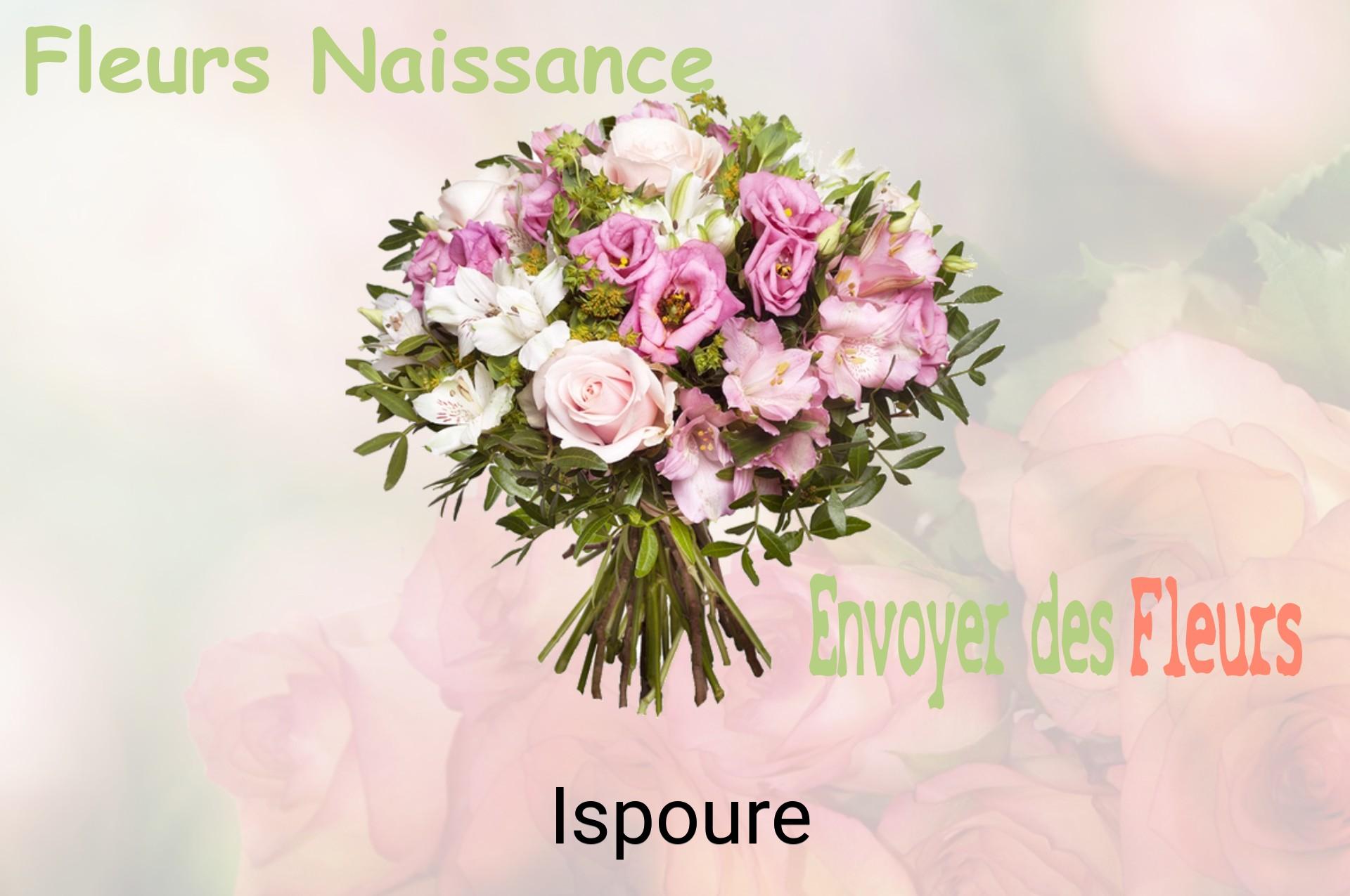 Bouquet de fleurs de naissance livré à Ispoure